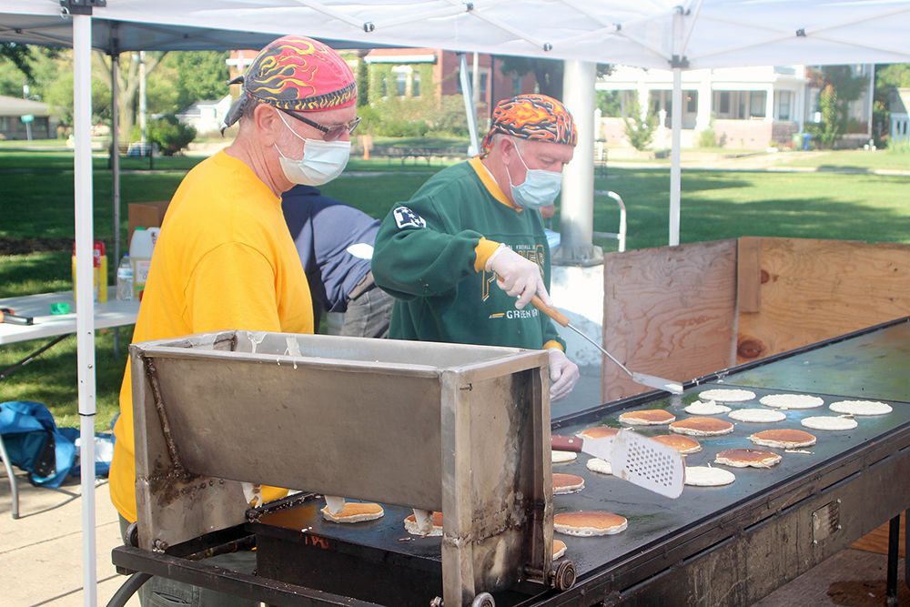 Charles City Lions serve up a mobile pancake breakfast