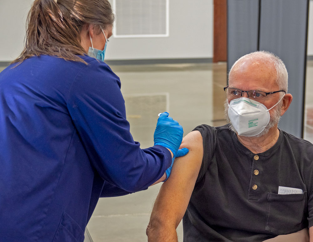 COVID-19 vaccination options expand for age 65 and older; first public clinic held