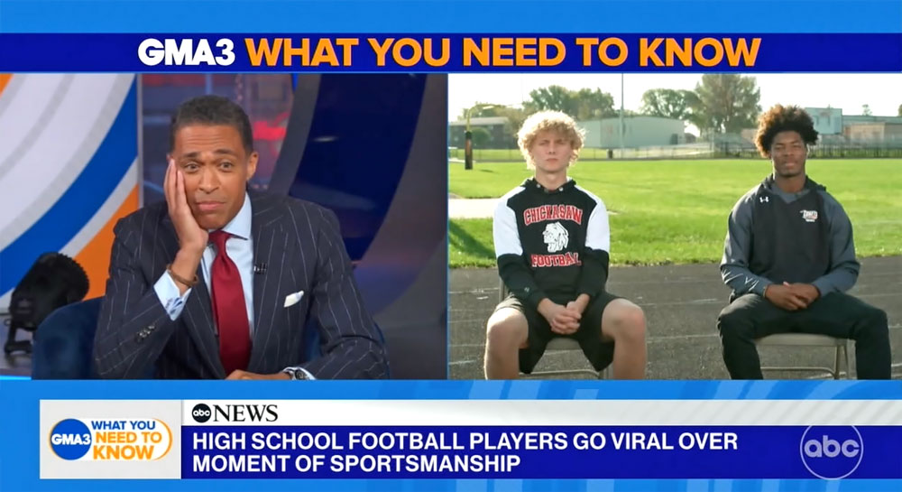 Viral photo lands local student-athletes on national television