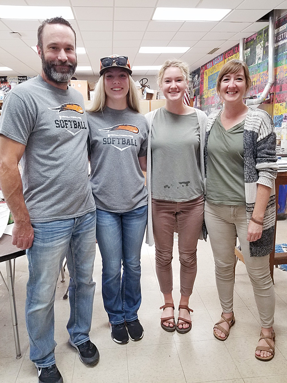 Students try to match their teachers during Homecoming Week