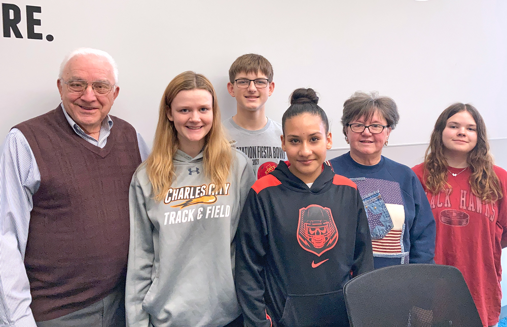 Charles City Middle School students connect with the past