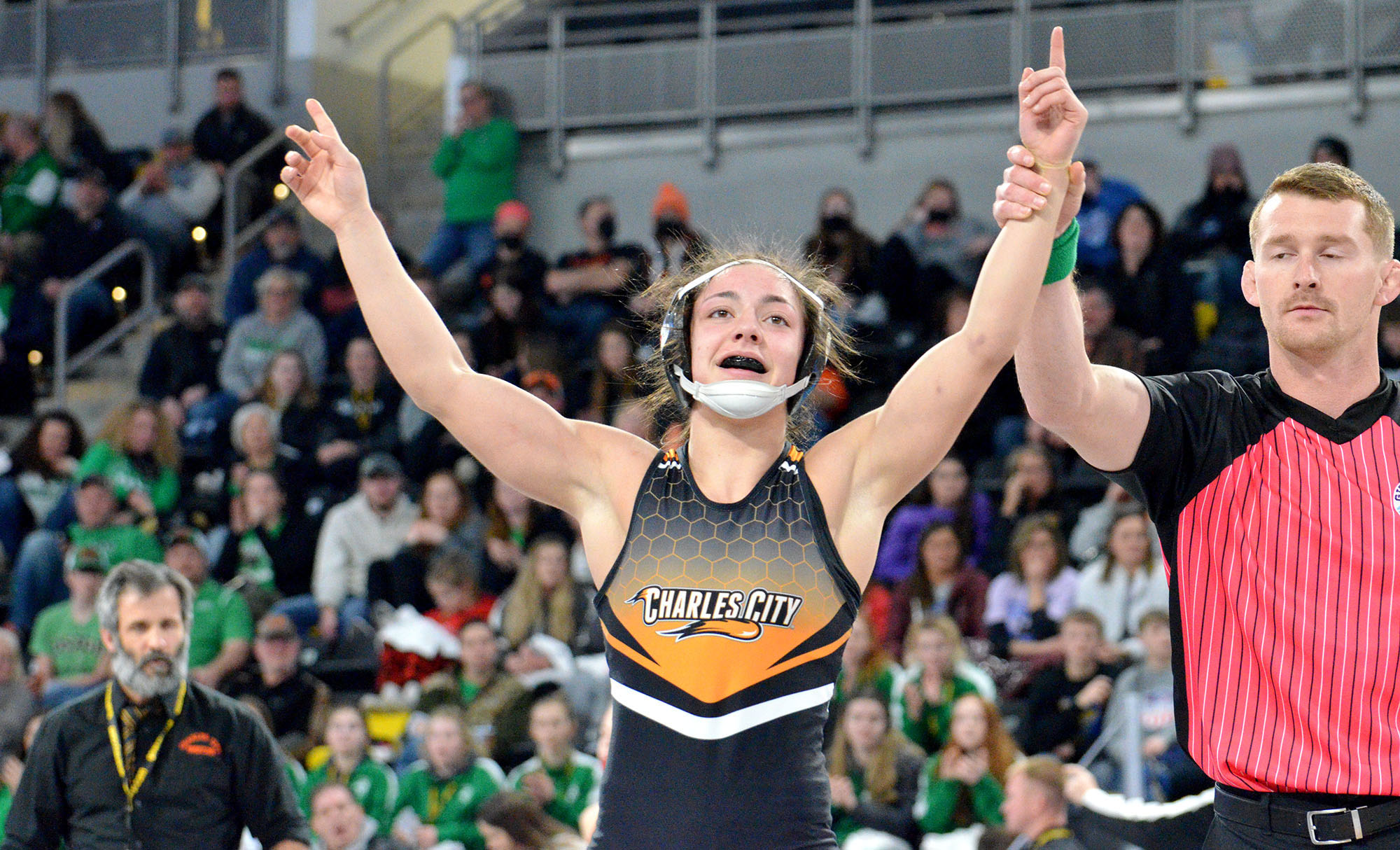 Lilly Luft wins 2nd state wrestling title