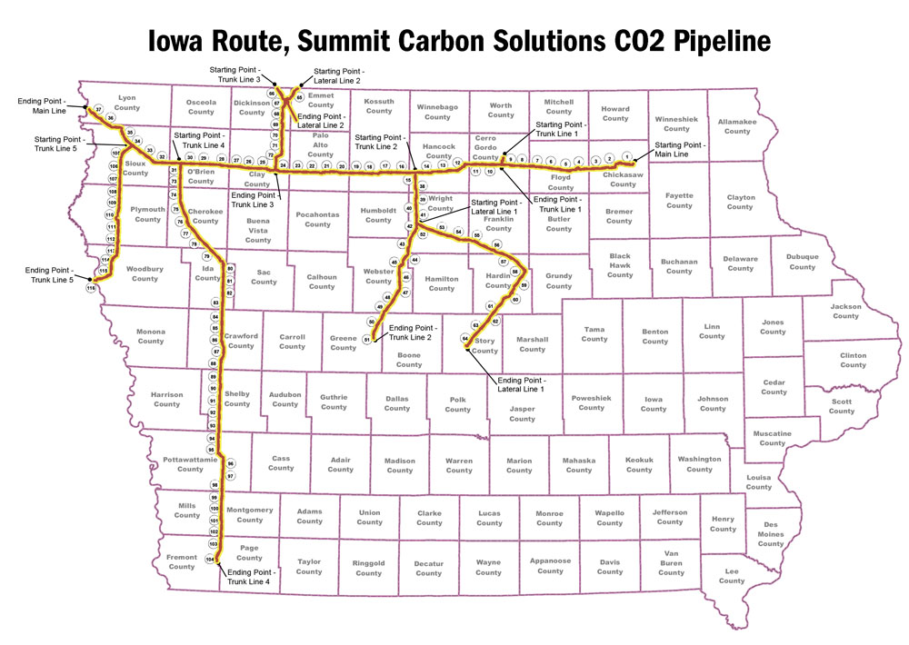 Summit CO2 pipeline applies for state permit, seeks eminent domain option Summit CO2 pipeline applies for state permit, seeks eminent domain option