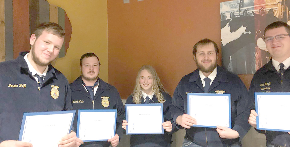 NATIONAL FFA WEEK: Five Charles City FFA chapter chapter members receive organization’s highest award: American Degree NATIONAL FFA WEEK: Five Charles City FFA chapter chapter members receive organization’s highest award: American Degree