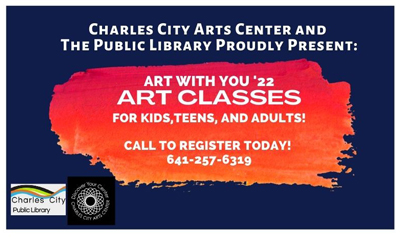 Art with You ’22 programs offered by Charles City Library and Arts Center