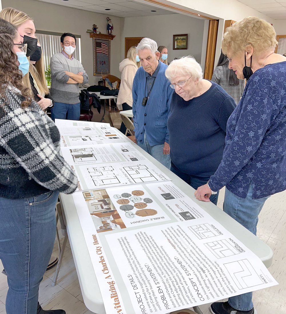 ISU students offer Charles City ideas on how to make homes more age-friendly