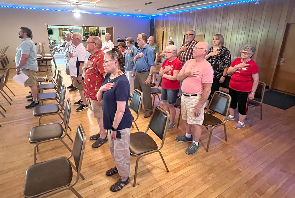 Charles City Elks Flag Day ceremony in Central Park June 14