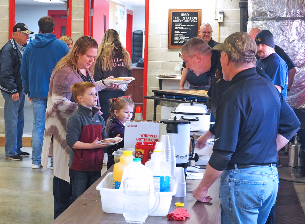 Charles City Fire Department raises funds for new gear at annual pancake breakfast