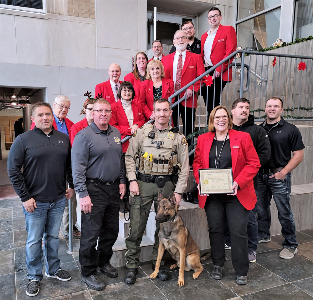 Charles City Ambassadors welcome Sheriff’s Office’s new K9 officer, Sirius