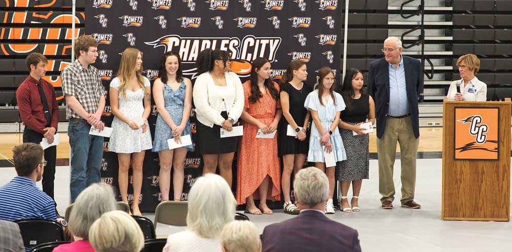 Scholarships awarded at Charles City High School Senior Recognition Night