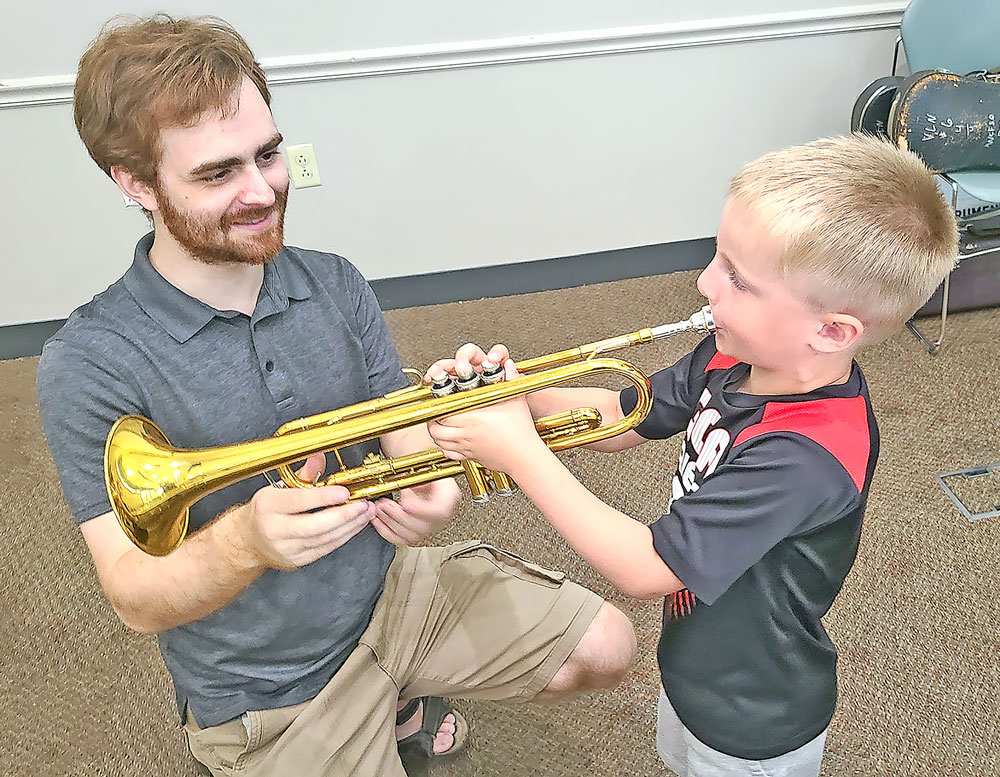 Charles City Public Library hosts Instrument Petting Zoo