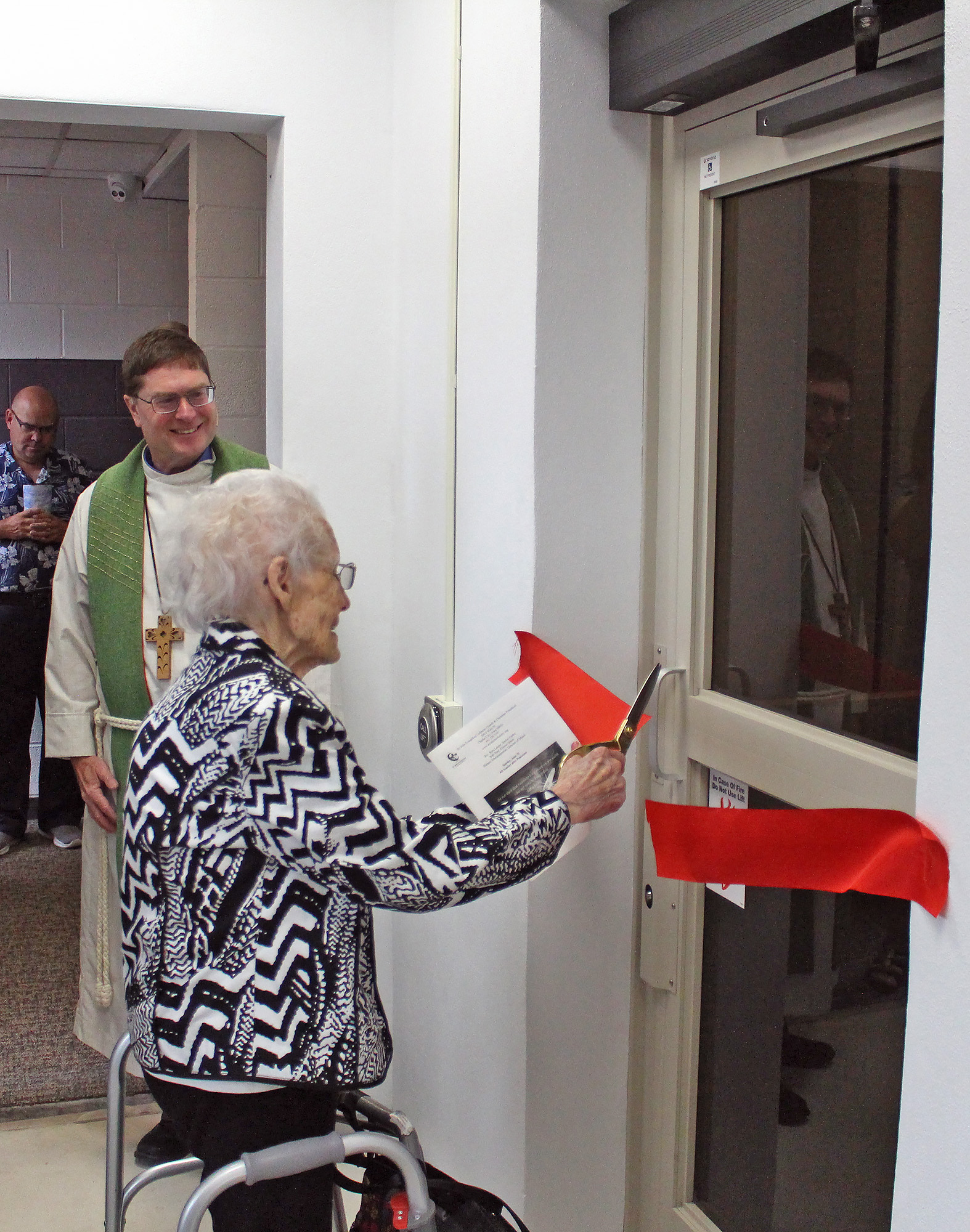 St. John Lutheran celebrates new accessibility lift