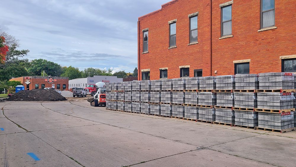 Permeable pavers arrive downtown