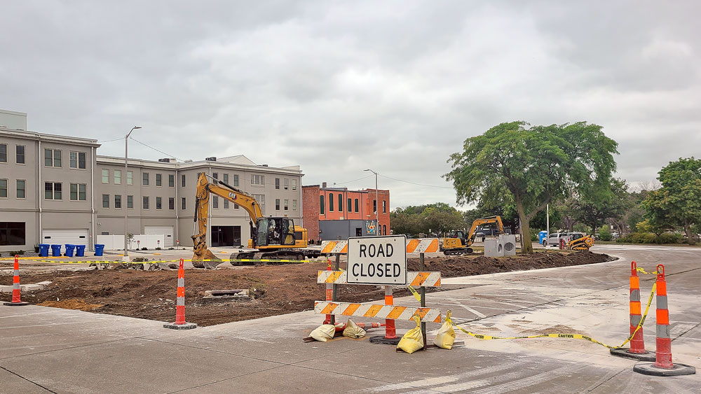 Construction begins for the Mill Race Parking Lot expansion
