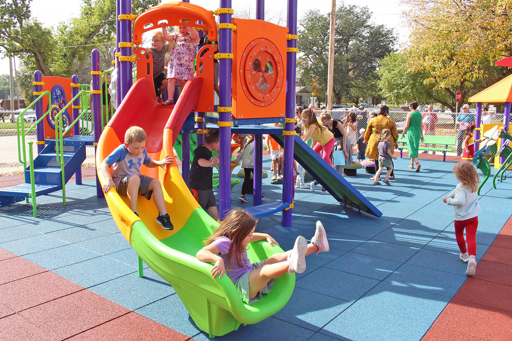 IC School opens new preschool playground
