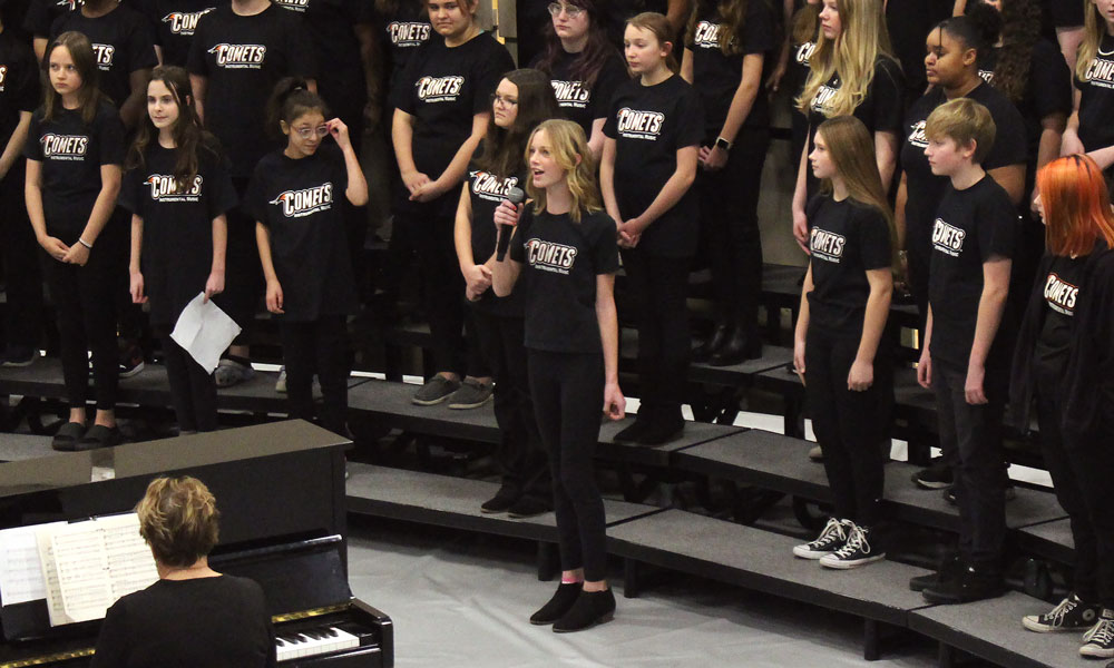Charles City Middle School concert presents hits for the holiday