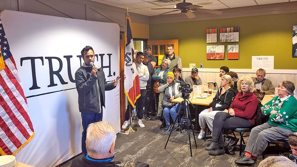 Ramaswamy visits Charles City on the road to the Iowa GOP Caucus Ramaswamy visits Charles City on the road to the Iowa GOP Caucus