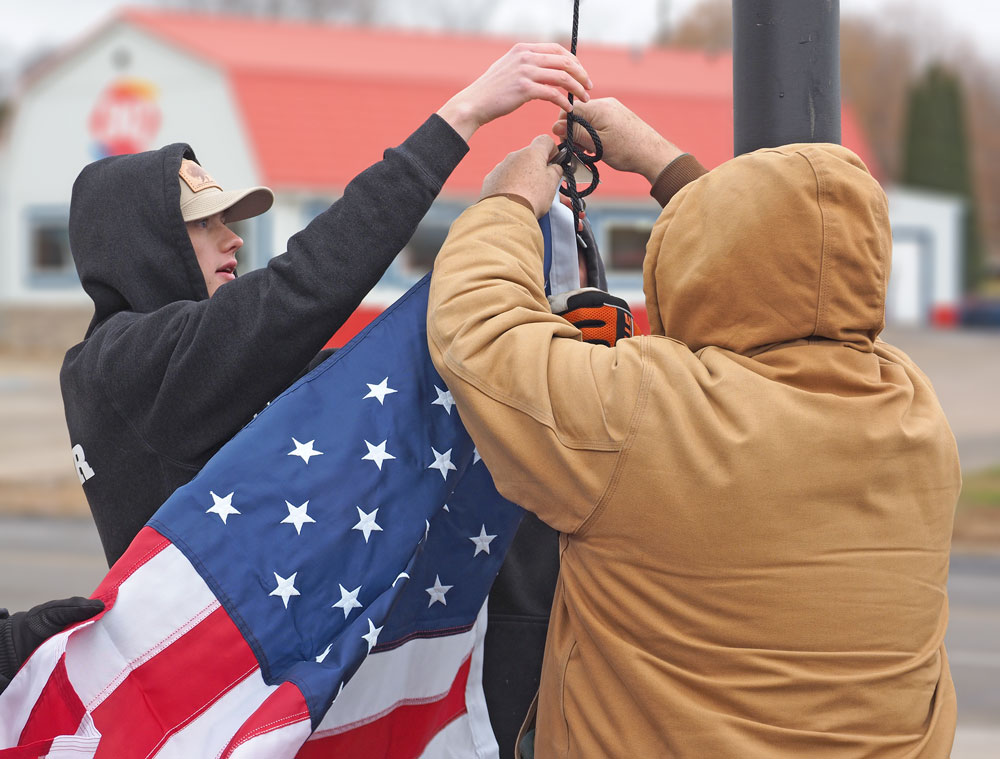 Heyer Eagle Scout project raises new flagpole at Charles City fire station Heyer Eagle Scout project raises new flagpole at Charles City fire station