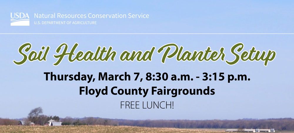 Soil health and planter set-up seminar planned at Floyd County fairgrounds