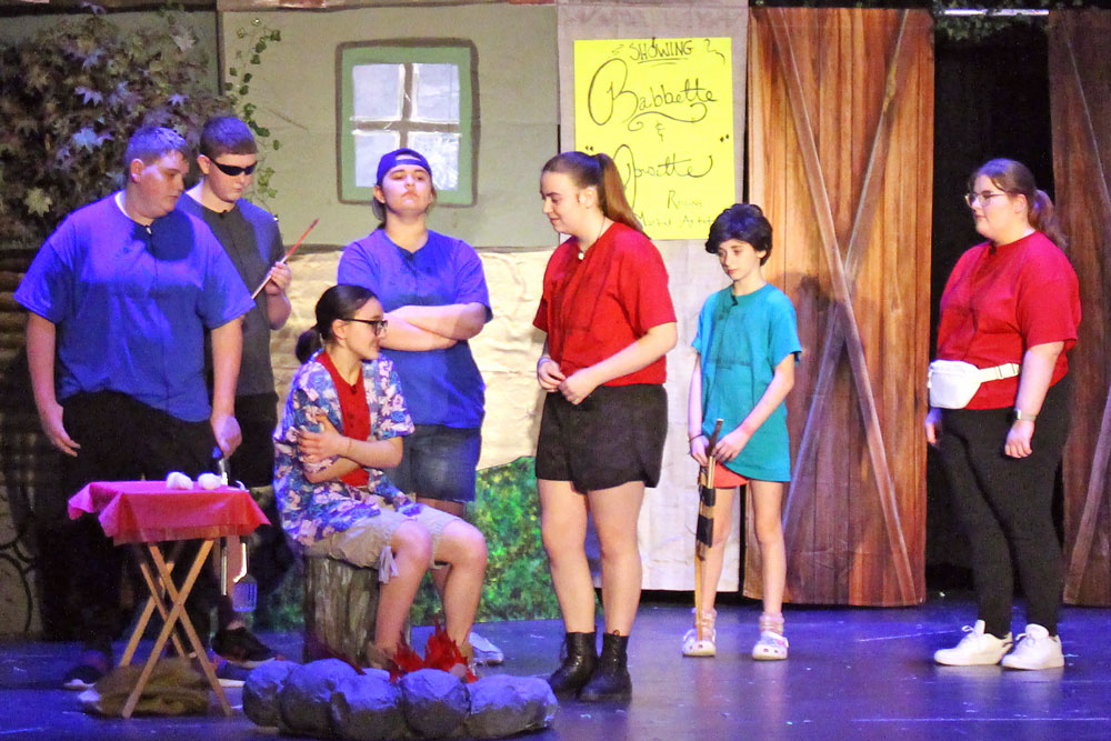 Middle school drama kids present spring play