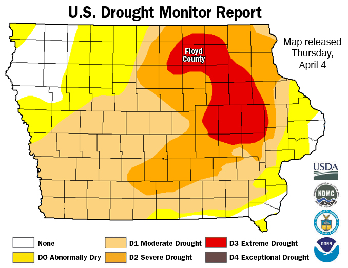 U.S. Ag Secretary Vilsack declares much of eastern Iowa under drought disaster