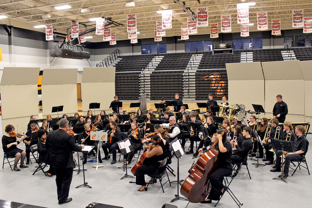 High school band performs spring concert