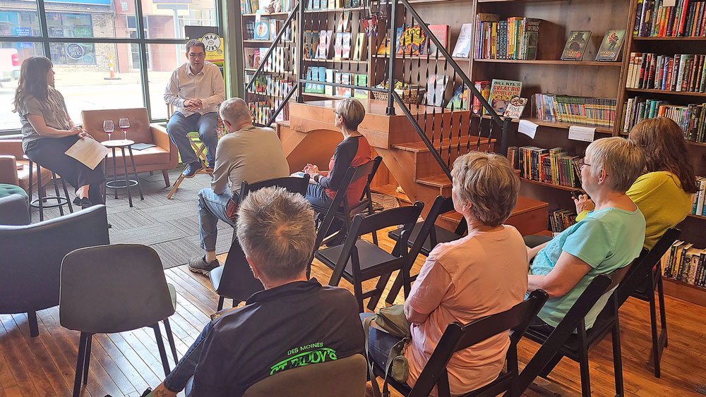 New author visits Charles City bookstore