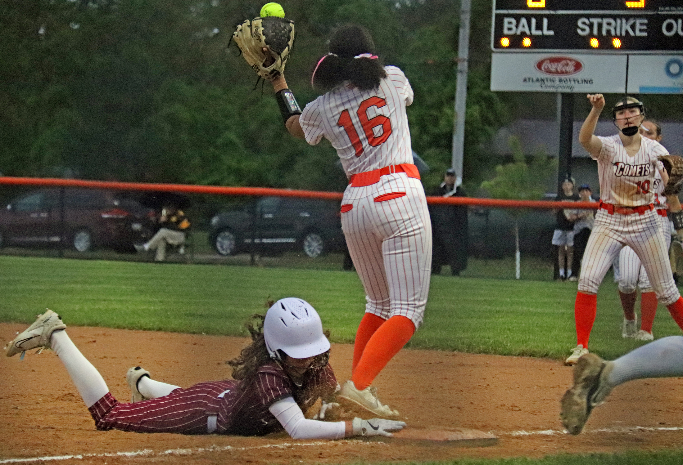 Comets break Mustangs 3-0 in softball opener