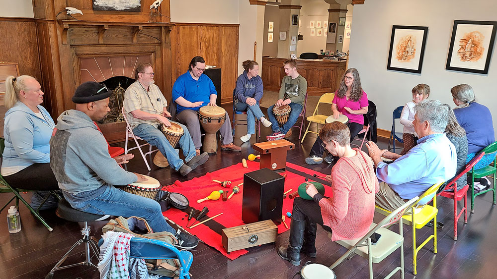 Arts Center hosts drum circle event