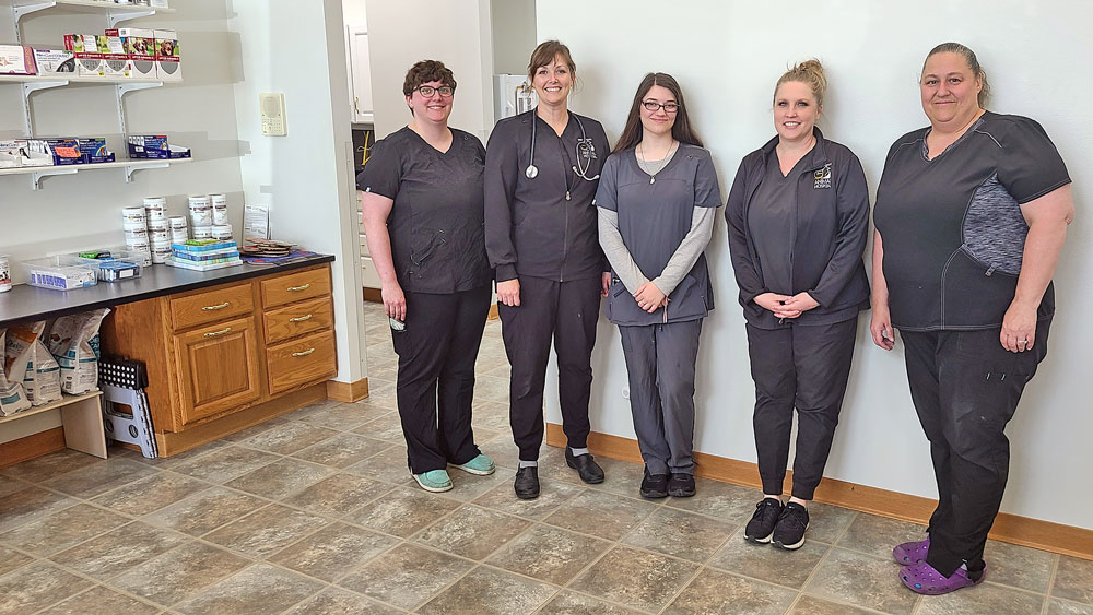 Veterinarian staff settling in to new building