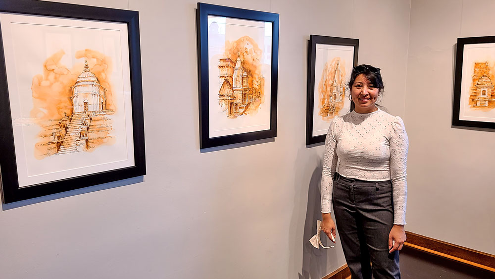 Arts Center opens exhibit of watercolor sketches