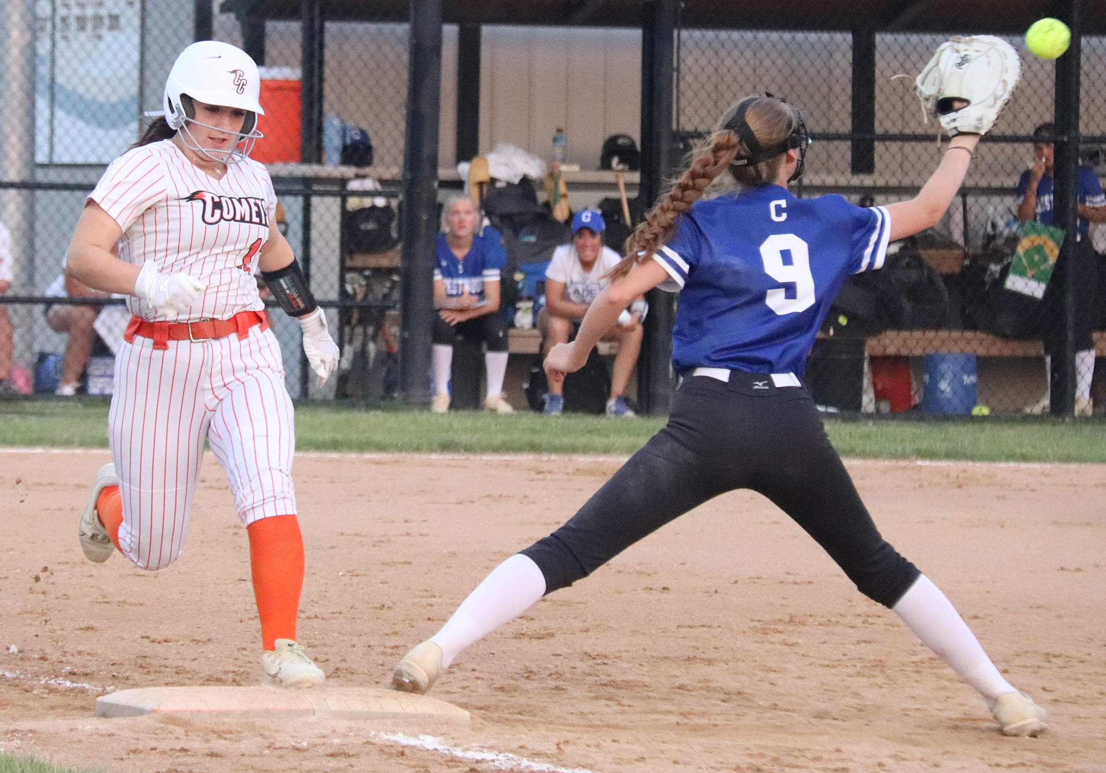 Comet softball team defeats Indians 14-1 in five innings