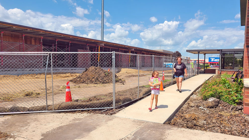 Library gets new sidewalk for City Hall renovation project